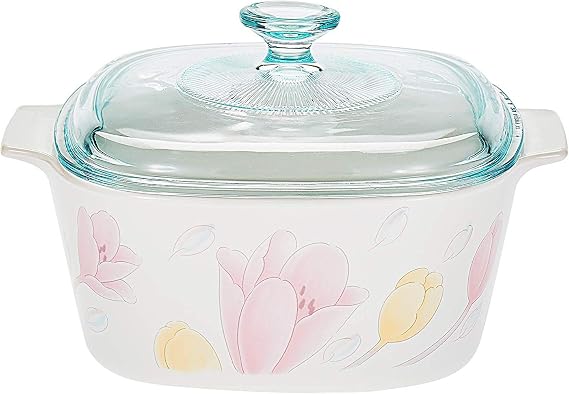 CorningWare 1.5L with Covered Casserole Multipurpose Dinnerware Microwave Cook & Serveware Elegant City Square Bakeware Gift Item