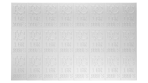 One Gram Pure Silver Bar Divides to 15 One Grain Bars .999 Fine Silver Snaps Apart