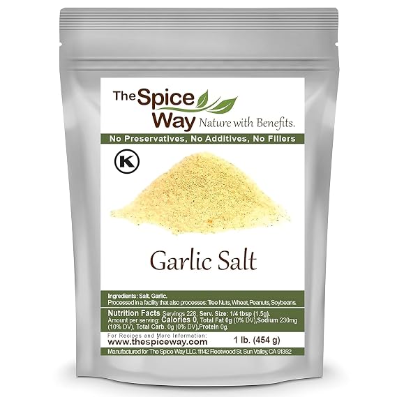 The Spice Way Garlic Salt - 1 lb. - seasoning salt blend