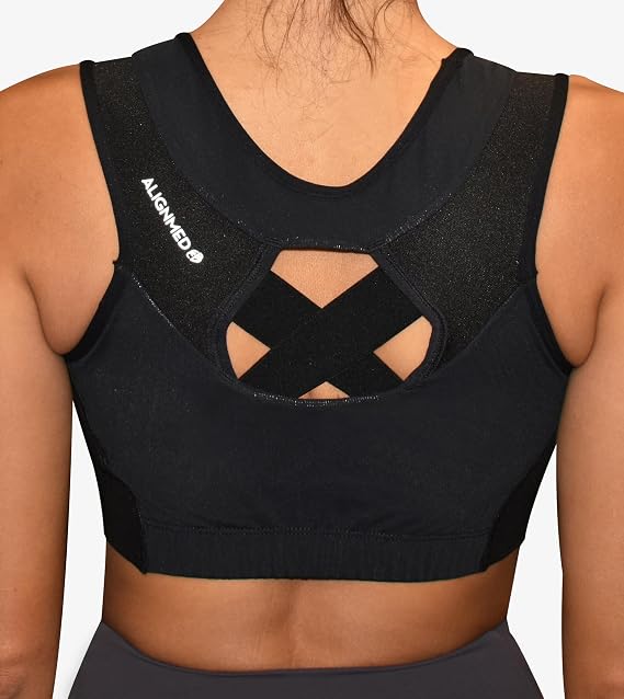 AlignMe Pullover Posture Sports Bra - Corrective Support for Improved Posture and Comfortable Wear
