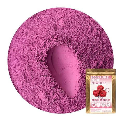 Plant Gift 100% Rose Powder 100 g / 3.25 oz Non-GMO Powder No Fillers No Additives Natural Chinese Flour Gives Taste and Aroma Great Taste for Drinks.