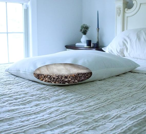 Turmerry Hybrid Pillow : Natural Wool & Buckwheat