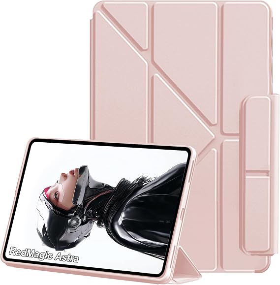 RedMagic Astra 9.06 Inch Case, Vertical Stand Function, Anti-Drop, Shockproof Cover for RedMagic Astra 9.06 inch-Pink