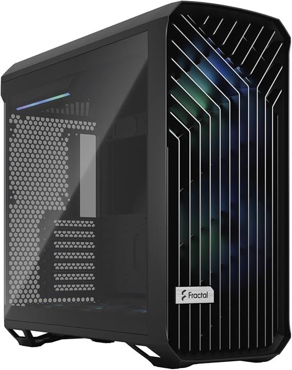 Fractal Design Torrent FD-C-TOR1A-04 RGB Black E-ATX Tempered Glass Window High-Airflow Mid Tower Computer Case