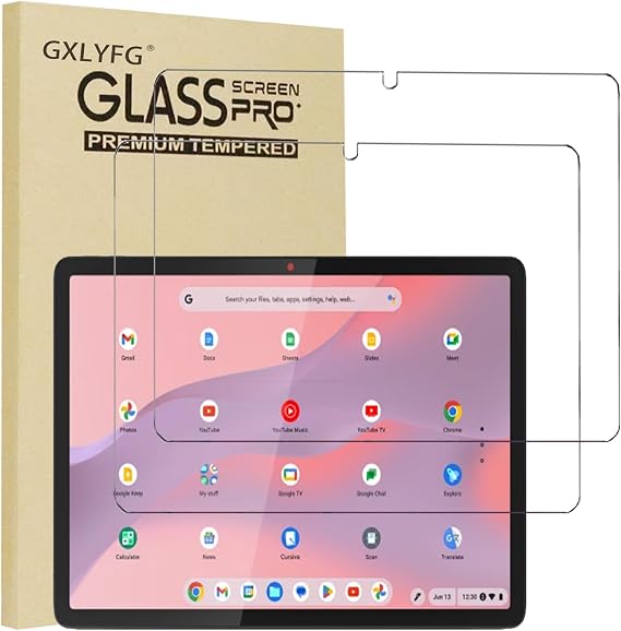 2 Pack Tempered Glass Screen Protectors Compatible with Lenovo Chromebook Duet Gen 9, 11 inch Full Coverage,Anti Scratch, Bubble Free, 9H Hardness