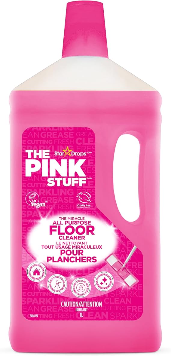Stardrops The Pink Stuff The Miracle All Purpose Floor Cleaner 33.8 Fl Oz | No Need To Rinse on Floors Leaves Freshness and Brilliant Shine