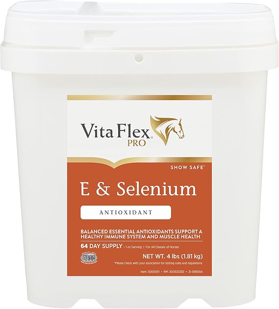 Vita Flex Pro E & Selenium Supplement for Horses, 64-Day Supply