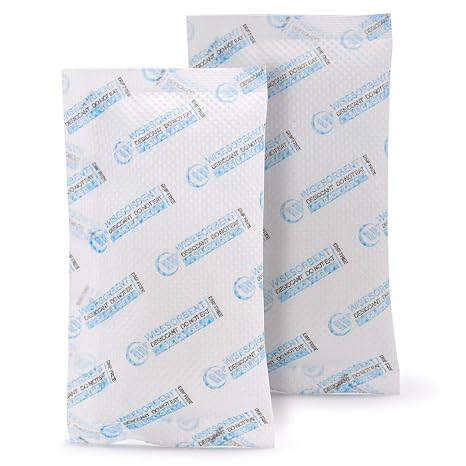 Wisesorb Silica Gel Packets, 20 Gram 5 Packs Dessicant Packets for Storage