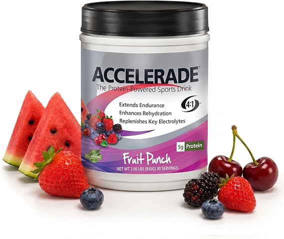 Accelerade PacificHealth Hydration Drink Mix, Fruit Punch, 30 Servings