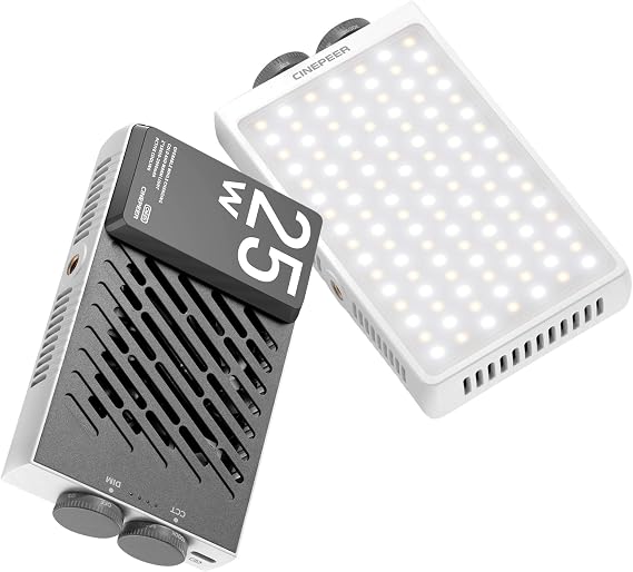 ZHIYUN CINEPEER CM25 Video Light, 25W On Camera Video Light