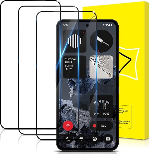 GiiYoon-3 PACK Screen Protector for Nothing CMF Phone 2 Pro Tempered Glass [HD Full Coverage] [Easy Installation] [Round Edge] [Scratch Resistant] [9H Hardness]