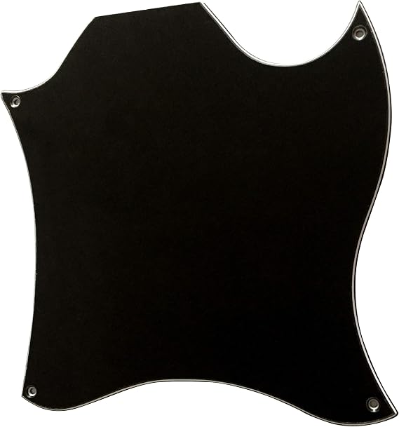 Guitar Parts For Gibson SG Standard Style Blank Guitar Pickguard (3 Ply Black)