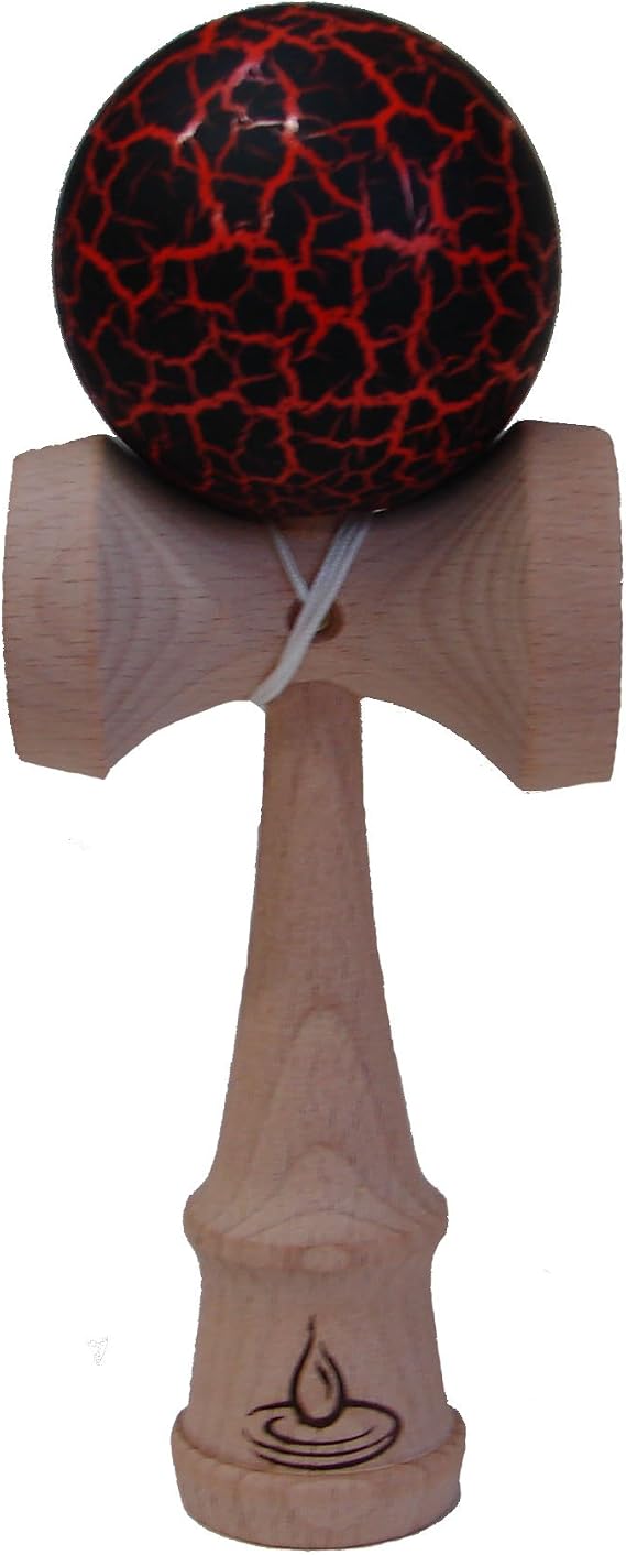 Red/Black Crackle Kendama