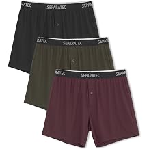 Separatec Mens Boxer Shorts Breathable Quick Dry Mesh Boxers for Men Moisture Wicking Soft Loose Fit Men's Underwear 3 Pack