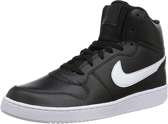 Nike Ebernon Mid Mens Trainers AQ1773 - Black White 002