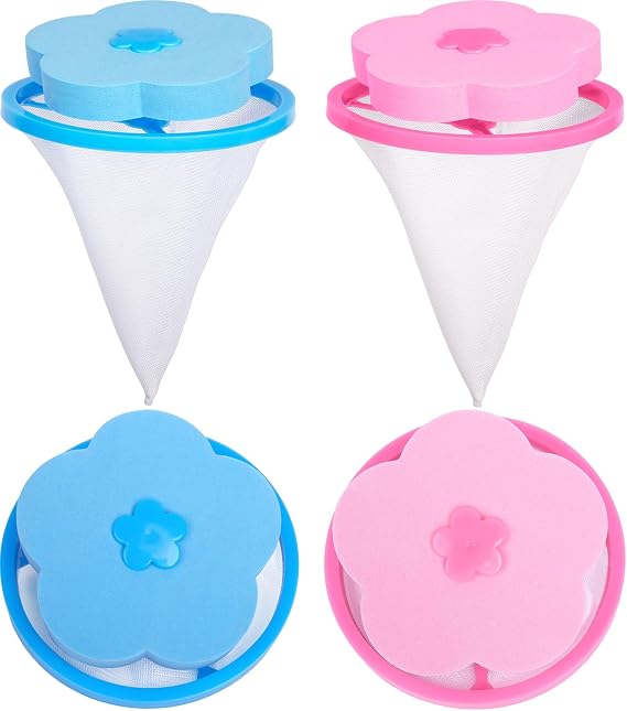 Pet Hair Remover for Laundry, 4 Pack Floating Lint Catchers