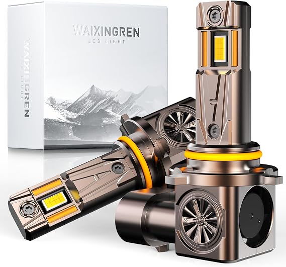 HIR2 9012 LED Headlight Bulb 32000LM 6500K Brighter with Fan