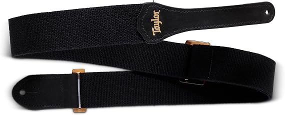 Taylor GS Mini Strap, Black Cotton, 2"", Adjustable