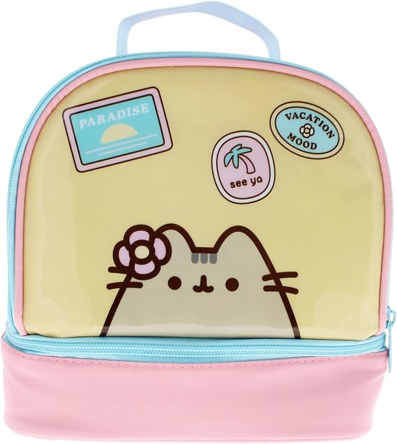 Blueprint Collections Pusheen Lunch Bag | Cute Kawaii Insulated Tote for Kids & Adults | Back to School Lunch Tote | Pusheen Gifts & Accessories