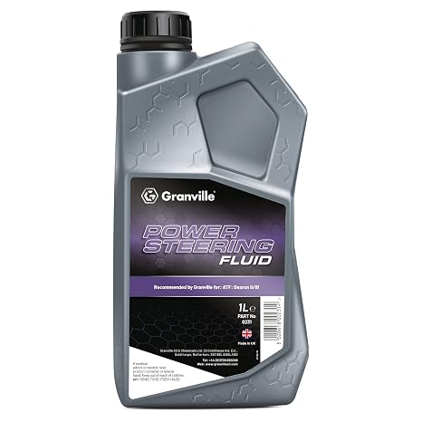Granville Power Steering Fluid – 1L | High-Performance Steering Fluid | ATF Dexron II Lubricant | Reduces Wear & Prevents Squeals