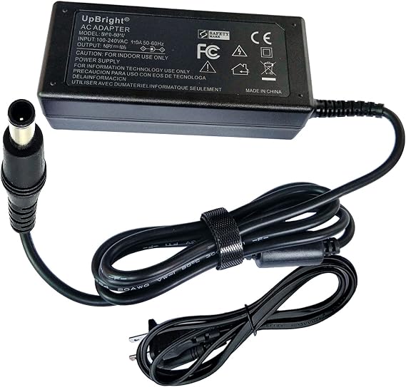 UpBright 19V AC/DC Adapter Compatible with Samsung HW-Q850T HW-Q850A HW-Q800T HW-Q7CR HW-Q70T HW-Q70R ZA ZC ZF XN XU Lifestyle Q Series Soundbar BN44-01014A A5919_RDY 19VDC 3.11A Power Supply Charger