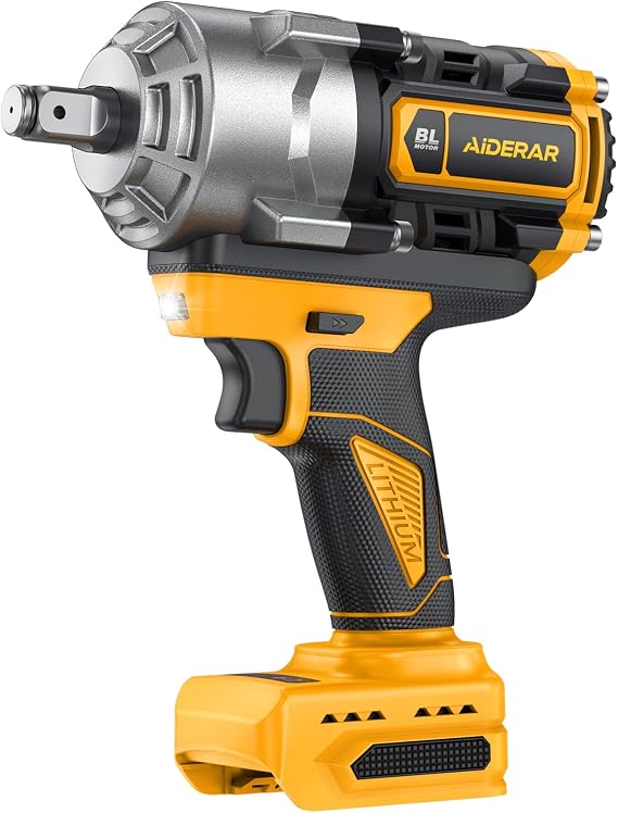 Impact Wrench for DeWalt Battery 1328Ft-Lbs (1800N.m) Impact Driver | 1/2" Impact Gun 3-Speed High Torque Power Tool for Tire Removal, Rusted Bolts, Heavy Equipment(No Battery)