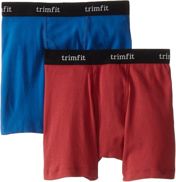 Trimfit Big Boys 100% Combed Cotton Boxer Briefs 2-Pack