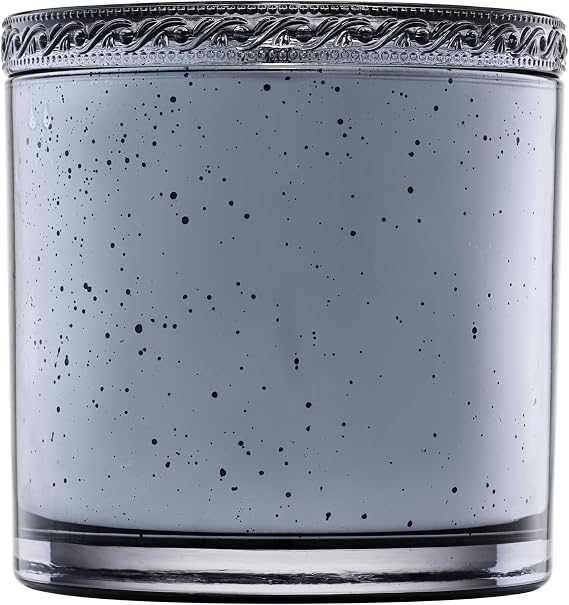 Voluspa Makassar Ebony & Peach, Grande Maison 3 Wick Glass Candle, 36 oz, 100 Hour Burn Time, Coconut Wax for Clean Burning, Handcrafted in the USA