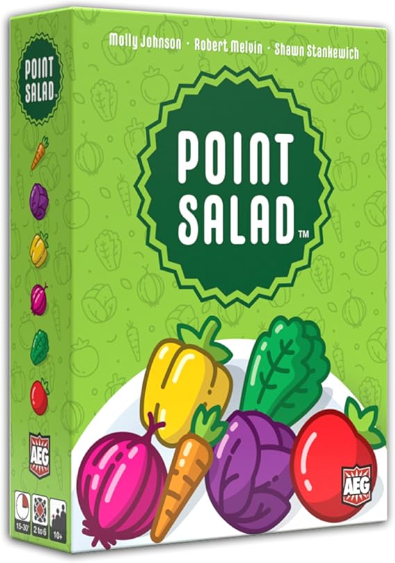 AEG & Flatout Games | Point Salad - Award-Winning Card Drafting Game for the Whole Family | Easy to Learn | Quick to Play | 2-6 Players | Ages 10+