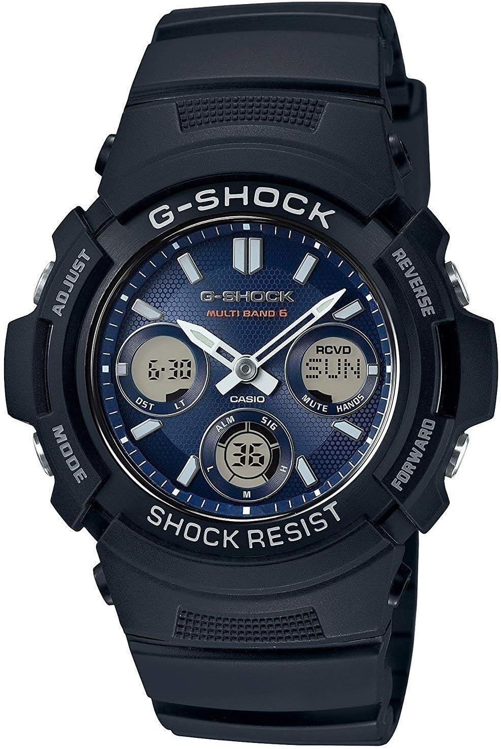 Casio AWG-M100SB-2A Quartz Mens Wristwatch, Navy