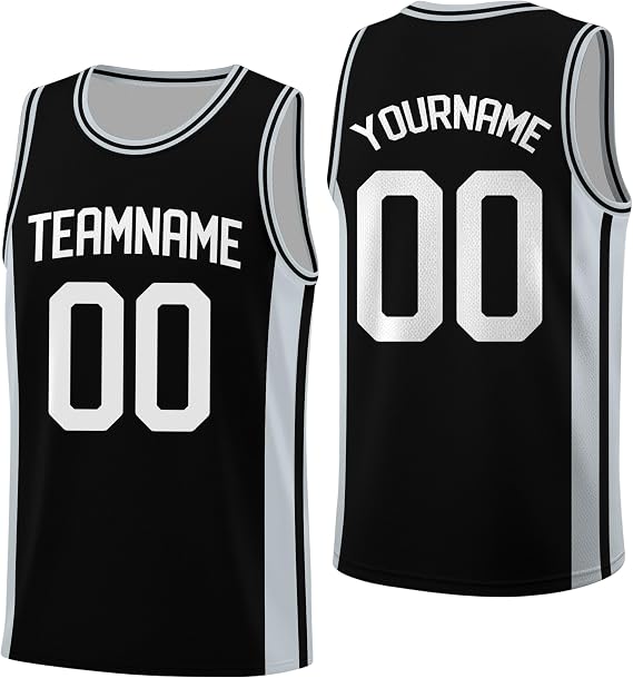 Custom Basketball Jersey Personalized Basketball Team Uniform with Team Name Number Logo for Men Women Youth Kids Fans Gifts