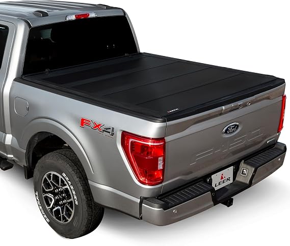 LEER HF650M | Fits 2017+ Ford Superduty with 6.9 FT Bed | Hard, Quad-Folding, Low Profile Tonneau Cover | SKU 650400