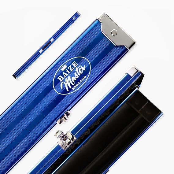 3/4 PRO LINE Aluminium Luxury Snooker Pool Cue Case with Metal Ends - Holds 1 x 3/4 Joint Cue + Extensions