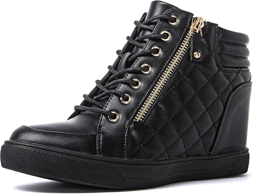 GLOBALWIN Women's Ankle Boots Wedge Sneakers For Women | Casual Boots