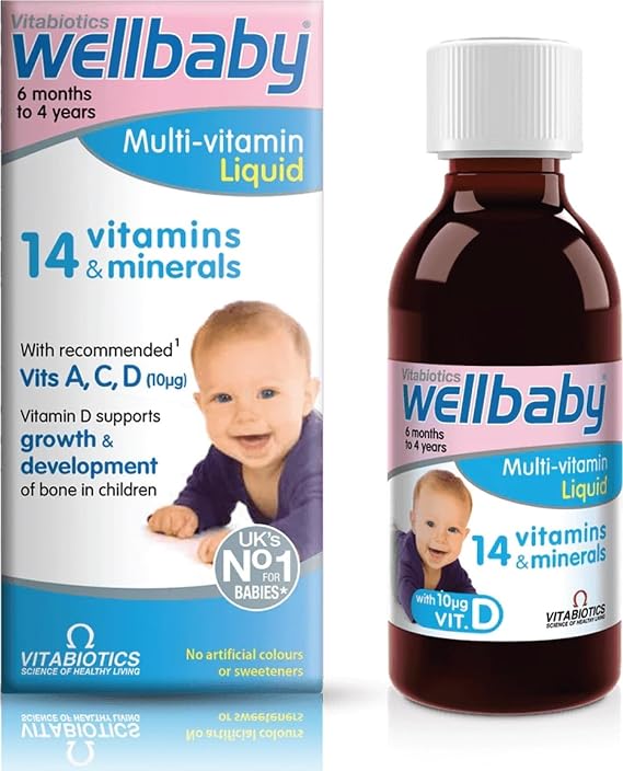 Vitabiotics Wellbaby Multi-Vitamin Liquid, 150ml, (Pack of 1)