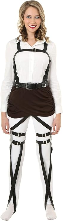 Attack on Titan Mikasa Costume Kit Female Harness, Blades, Scout Gear