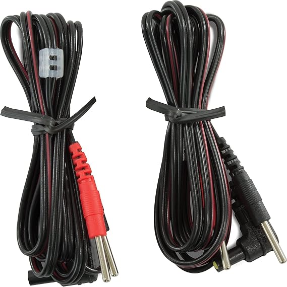 TENS 7000 OEM Replacement Lead Wires, Universal TENS Unit Lead Wires Compatible with Most TENS, EMS & Electrotherapy Stimulation Devices | Standard Female Plug | 2 Pair