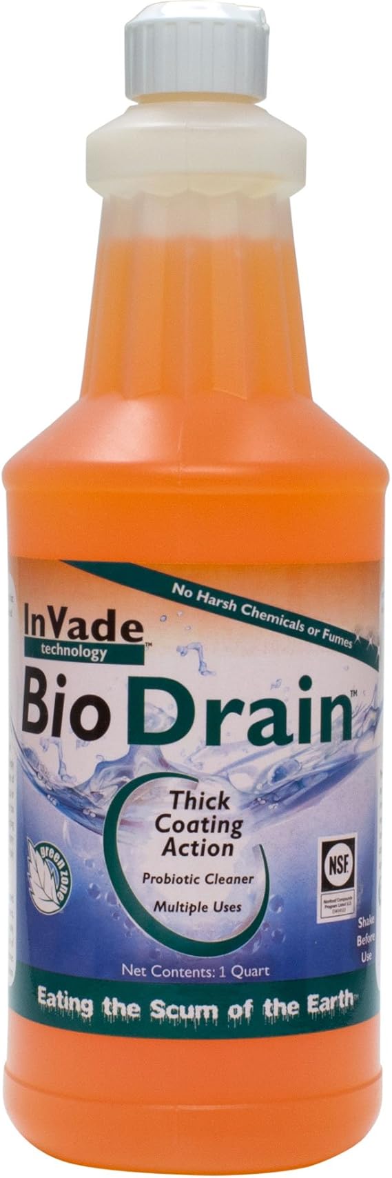 Rockwell Labes -InVade Bio Drain Quart (32oz) ~ Restaurant Drain Gel Organic Treatment ~ Eliminates Odors, Fruit, Phorid, and Drain Flies