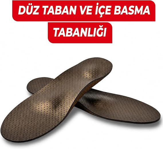 Wonkey İçe Basma ve Düz Taban Destekleyici Anatomik Ayakkabı Tabanlığı, Doğal Mantar Medikal Epin ve Ark Takviyeli İç Tabanlık (42)