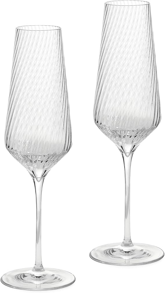Wedgwood Vera Wang Swirl Flute, Set of 2
