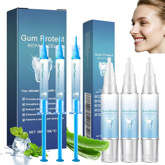 6pcs Mullend Gum Repair Gel,Mullein Gum Repair Gel,Teeth Whitening Essence Pen,Gum Shield Therapy Gel,GumShield Soothing Gel for Sensitive Teeth Receding GumsCare,Deeply Cleaning Revitalizes OralCare