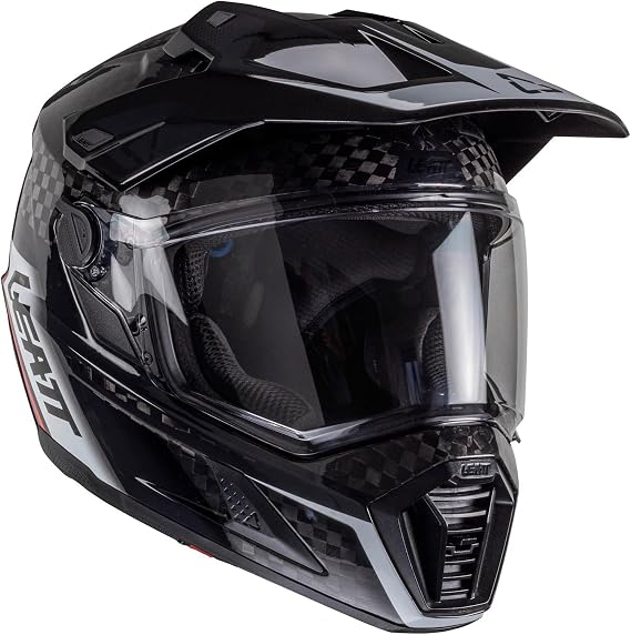 Leatt Helmet Kit ADV 9.5 Carbon with Free 4.5 Iriz Goggles & Bag - Ultimate Adventure Bundle - Lightweight Carbon Fiber Off-Road & Street Helmet - 360 Turbine Safety Technology