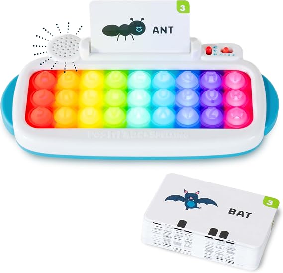 Chuckle & Roar Pop It Keyboard, Sensory Toys, Toddler Learning Toys, 54 Pc