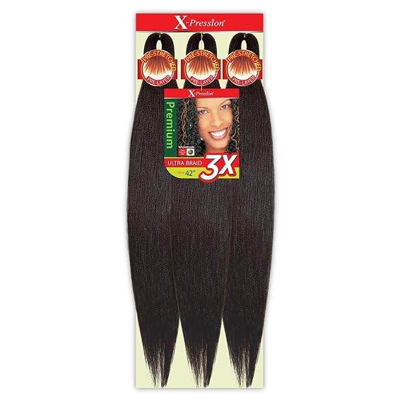 Outre Braids X-Pression Kanekaion 3X Pre Stretched Braid 42" (3-Pack, 2T1B/PUR)