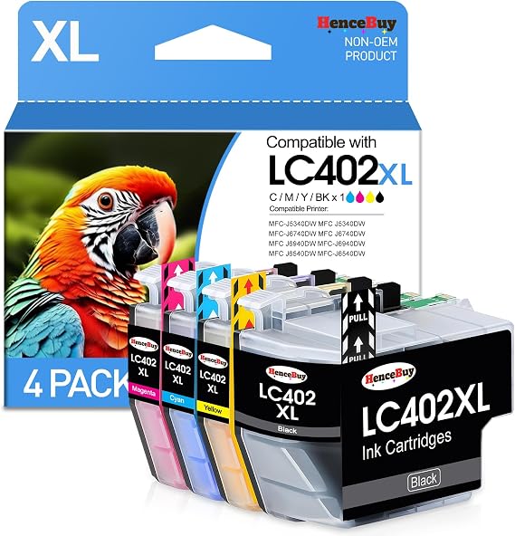 LC402XL LC402 Compatible for Brother LC402XL Ink Cartridges
