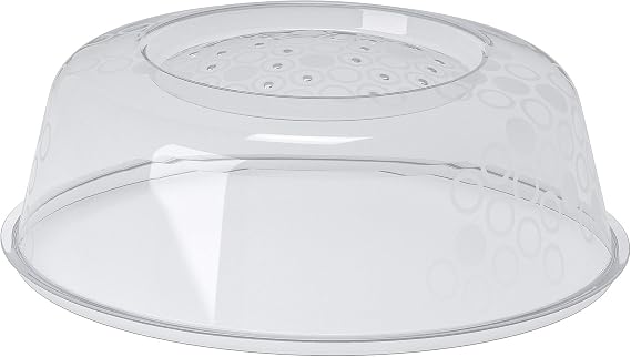 IKEA Mikrodalga Kapağı, 26 cm, Gri, PRICKIG, Polipropilen Plastik, Yuvarlak, 1 Adet, Mikrodalga Fırına Uygun, Bulaşık Makinesinden Yıkanabilir