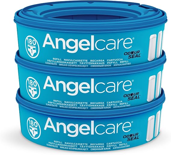 Angelcare Round Refill, 3 Pack, for Original Nappy Disposal System (not new classic xl)