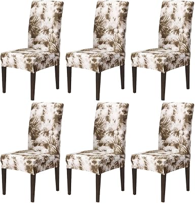 ELEOPTION Chair Cover Set,146PCS High Back Chair Cover, Seat Cover Stretch Protector Cover,Dining Room Chair Cover Slipcover for Hotel Home Ceremony Banquet Wedding Party Decoration