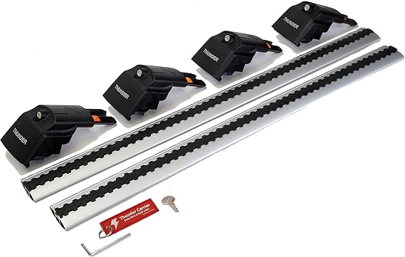 Aluminium Roof Bars for Honda CR-V (2019-2022) | Lockable Cross Bars for Flush Rails | 75kg Dynamic / 225kg Static Load | Pair (GRAY)
