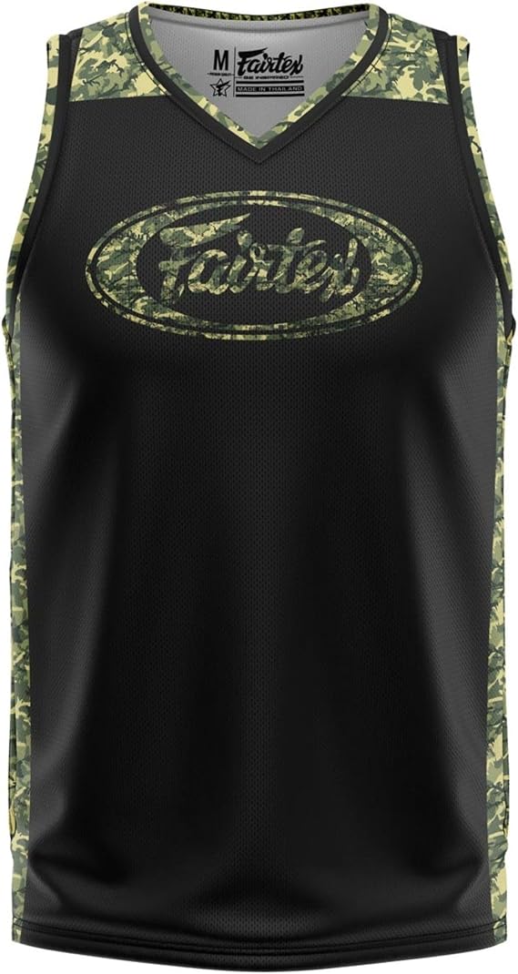 Fairtex Muay Thai Basketball Jersey, Combat Sports MMA Mesh Training Tank